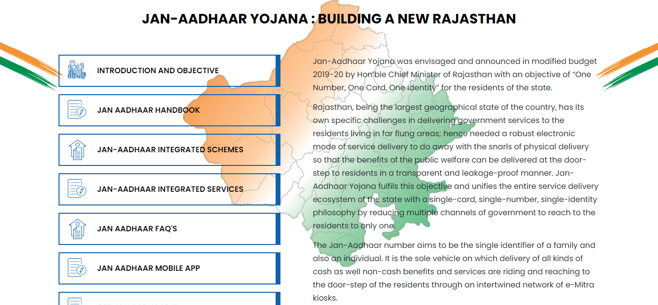 Rajasthan Jan Aadhaar Yojana राजस्थान जन आधार कार्ड पंजीकरण